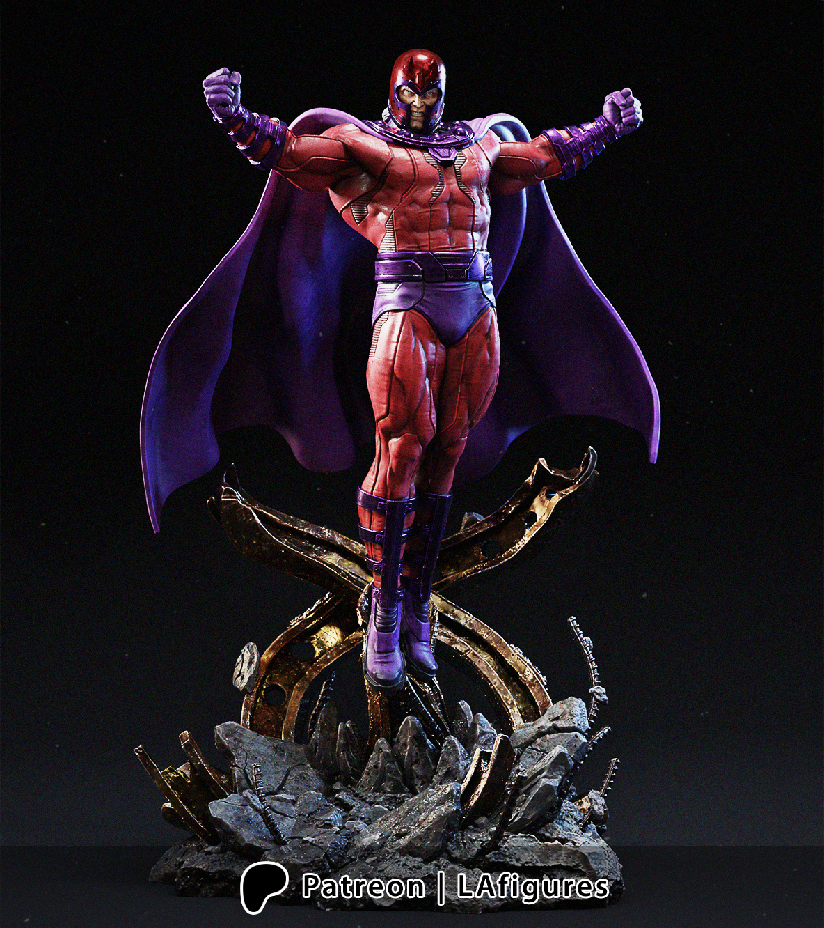 Magneto (X-Men) Statue - Fan Art - Various scales - 3D Print Kit