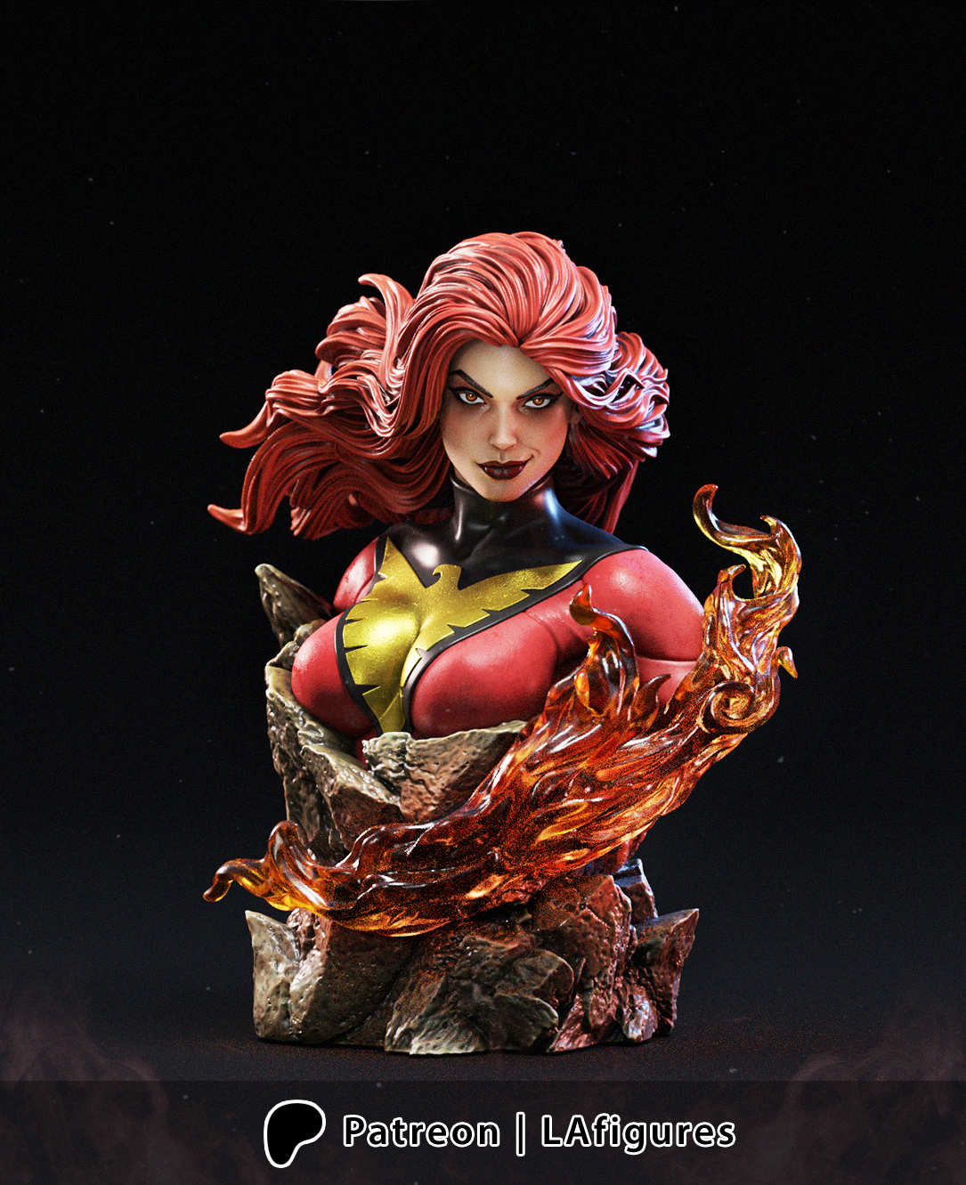 Phoenix (X-Men) Statue - Fan Art - Various scales - 3D Print Kit