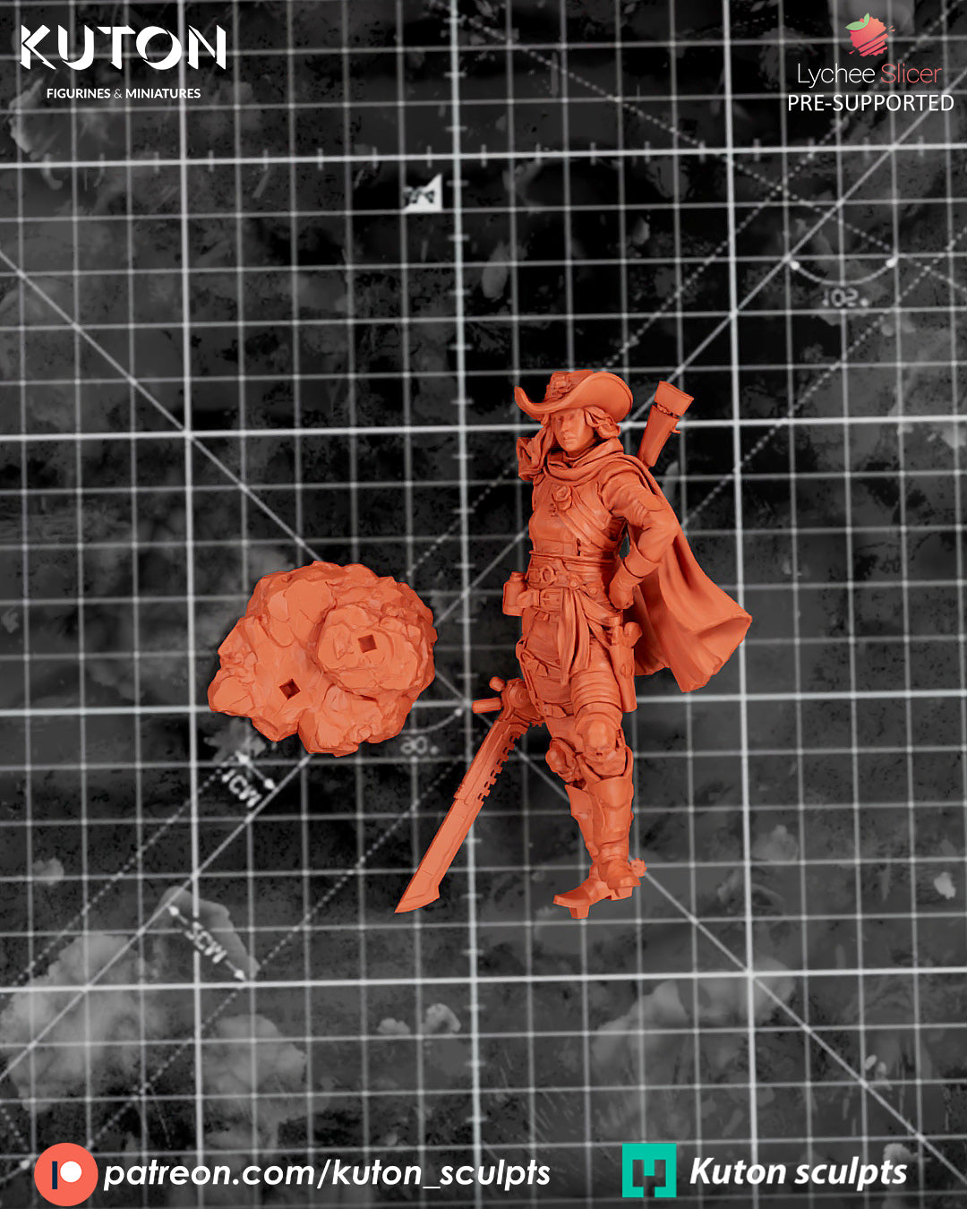 Crankshots 3d Printed Statue - 10 Scale and Miniature available