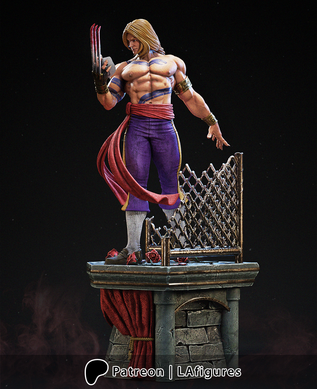 Vega (Street Fighter) Statue - Fan Art 10 scale 3D Print Kit
