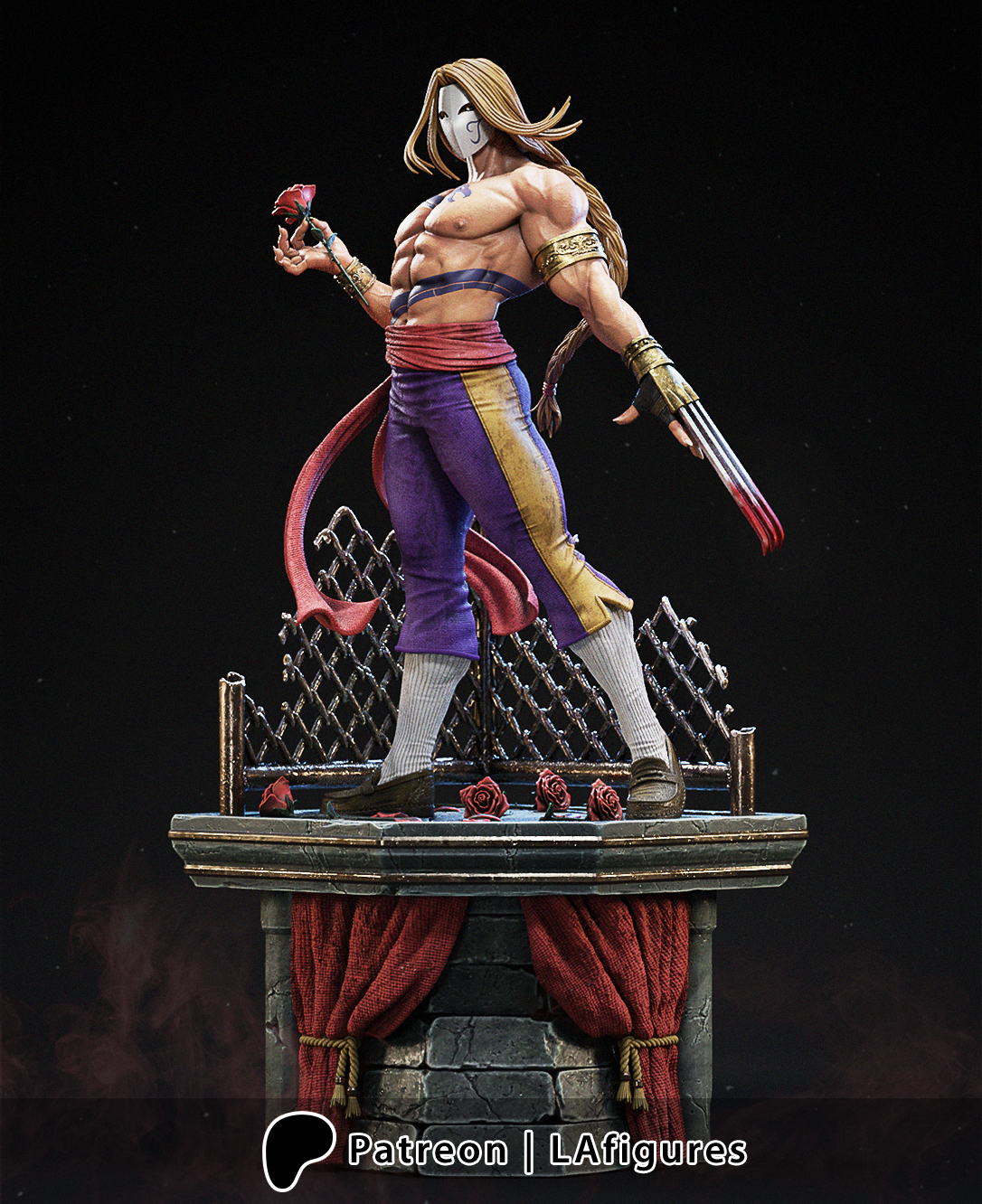 Vega (Street Fighter) Statue - Fan Art 10 scale 3D Print Kit