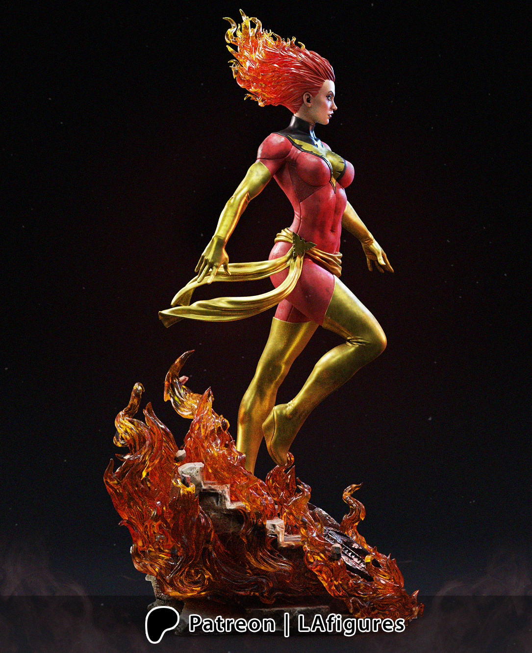 Phoenix (X-Men) Statue - Fan Art - Various scales - 3D Print Kit