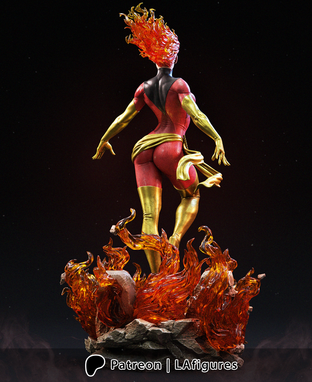 Phoenix (X-Men) Statue - Fan Art - Various scales - 3D Print Kit