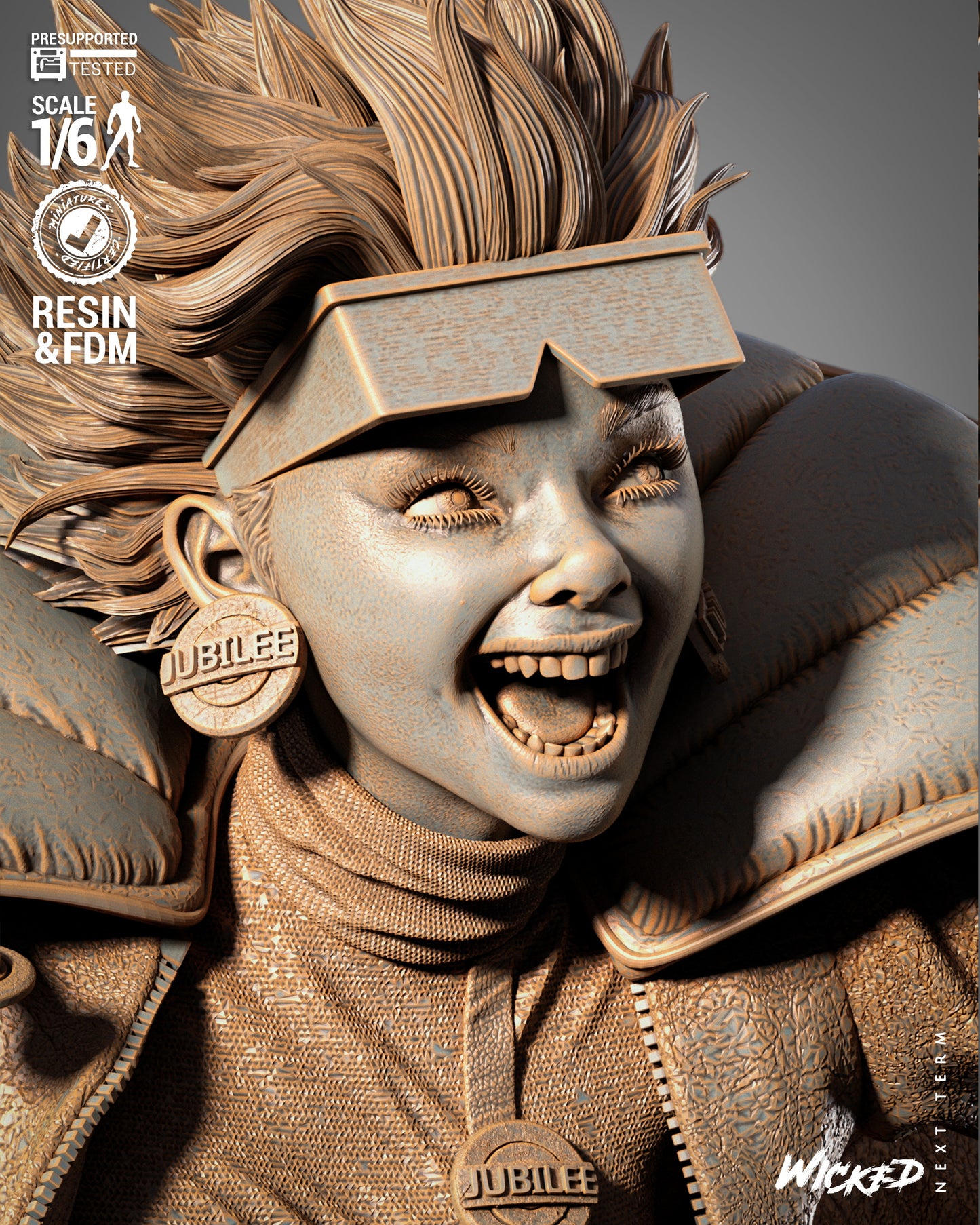 Jubilee (Statue) 3D Printed Sculpt - Scales 6 & 12 - Fan Art