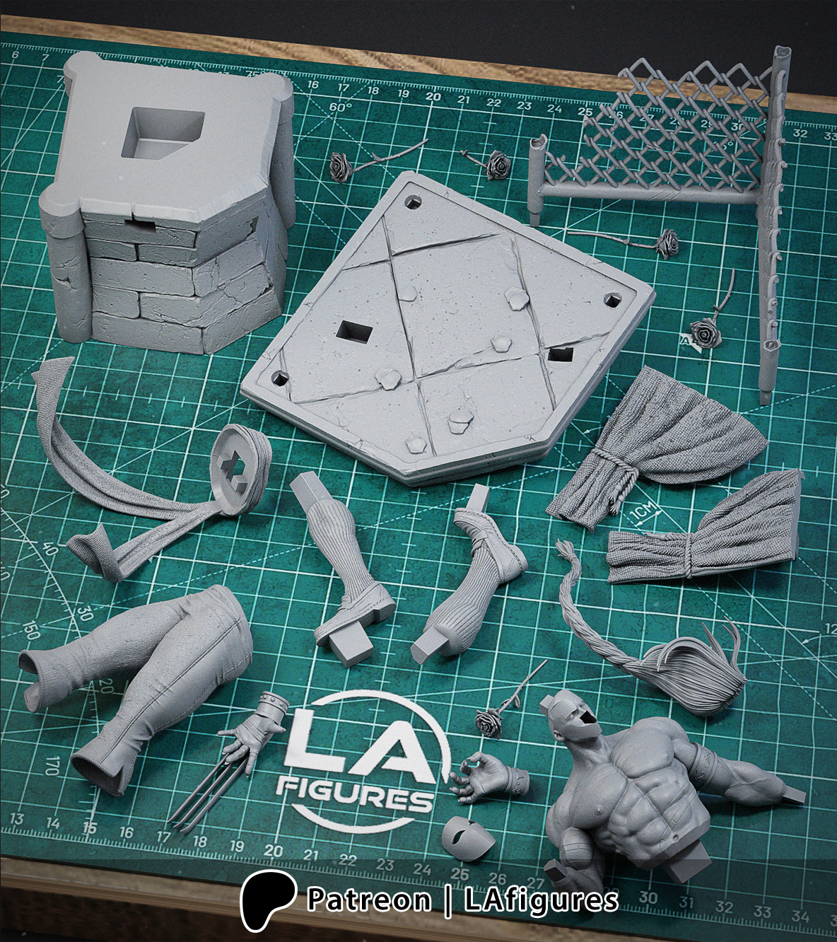 Vega (Street Fighter) Statue - Fan Art 10 scale 3D Print Kit