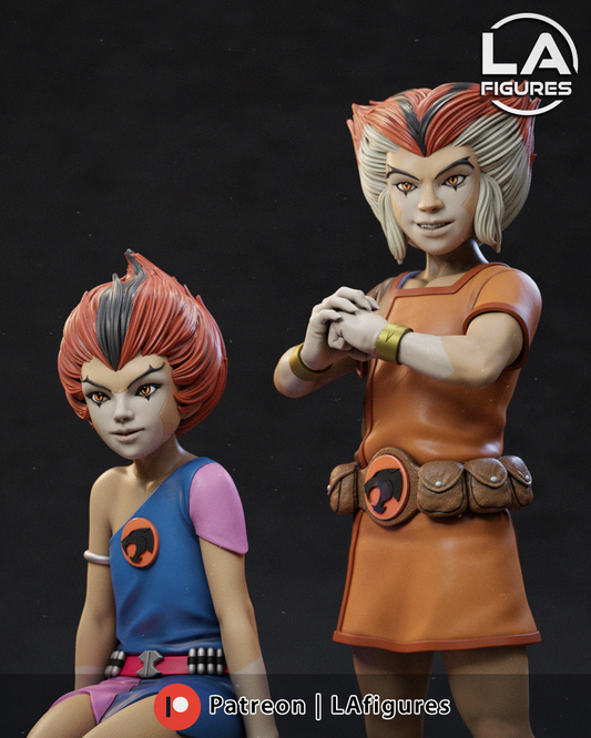 Willy Kit & Willy Kat (Thundercats) Statue - 3D Print Fan Art