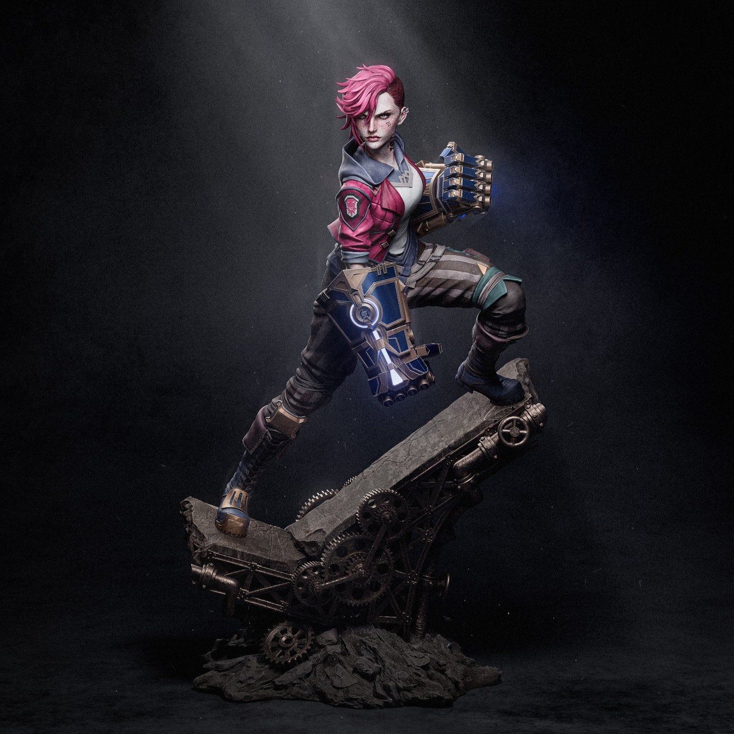 Arcane - Vi 3D Printed Statue Model Kit - Unpainted and Unassembled V1
