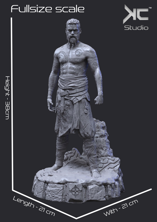 Baldur (God of War) - 3D Print Model Kit - 1:6 Scale - Fan Art