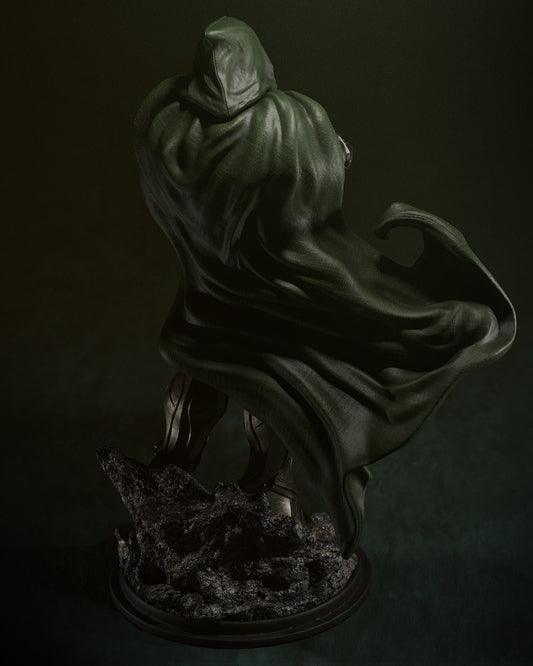 Dr Doom Statue - 3D Print - 6 & 12 Scale - Unpainted and Unassembled