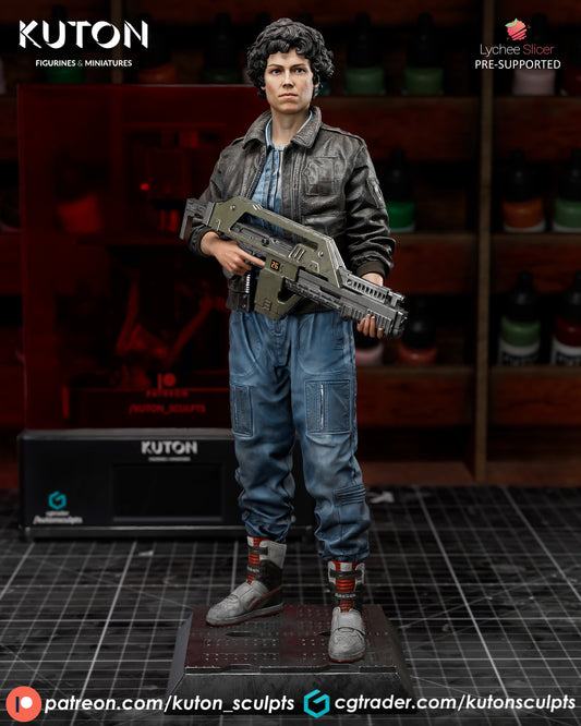 Ellen Ripley (Alien) Statue - 3D Print Fan Art (Kuton)