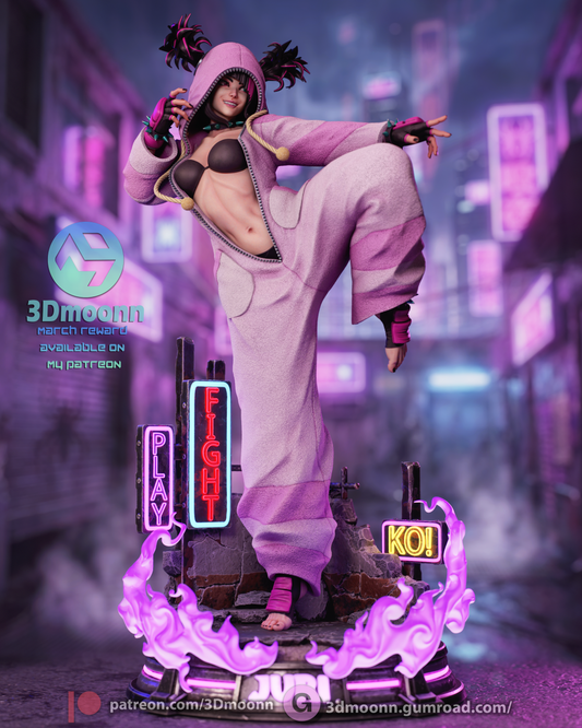 Juni (Street Fighter) - 3D Printed model kit (Fan Art)