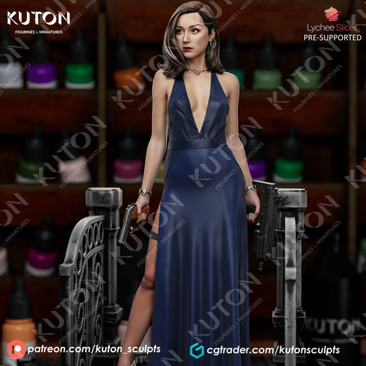 Paloma - Bond - No Time to Die Fan Art - 3D Printed Statue / Bust 10 Scale