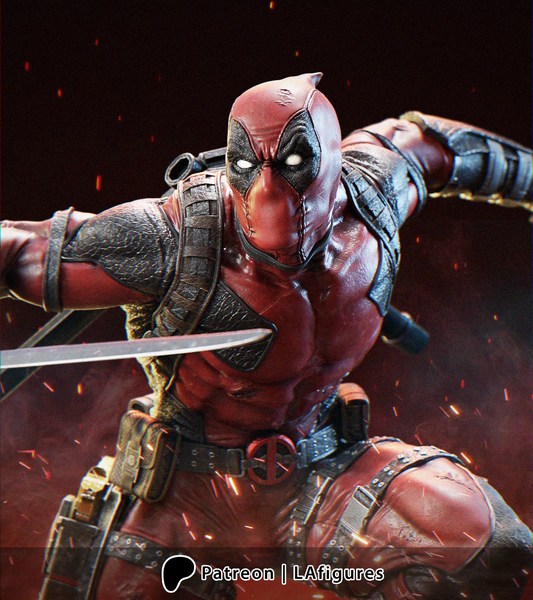 Deadpool (3D Printed) Fan Art - Various Scales - LA Figures