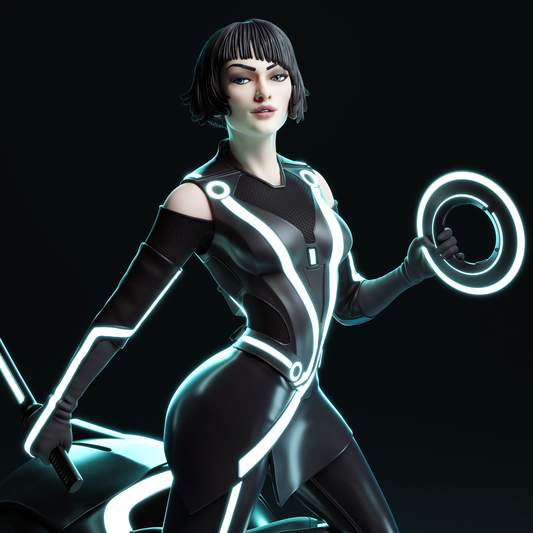 Quorra (Tron: Legacy) - Fan Art - 3D Print Model Kit - 1:6 Scale