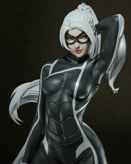 Black Cat V1 (Fan Art) Sculpture - 6 or 12 scale (328 - 164mm) - 3D Print