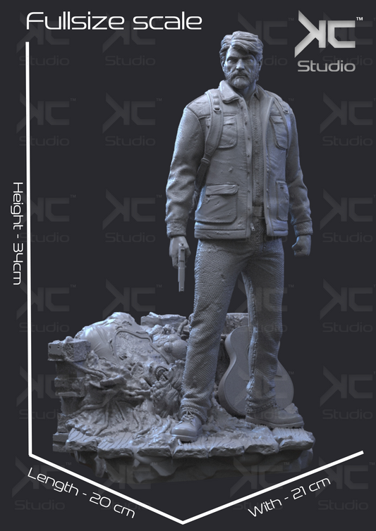 Joel (Last of Us) - 3D Print Model Kit - 1:6 Scale - Fan Art