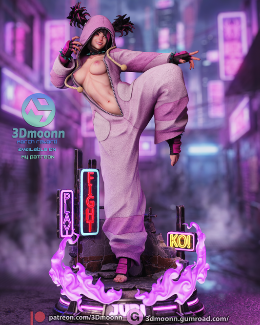 Juni (Street Fighter) - 3D Printed model kit (Fan Art) NSFW