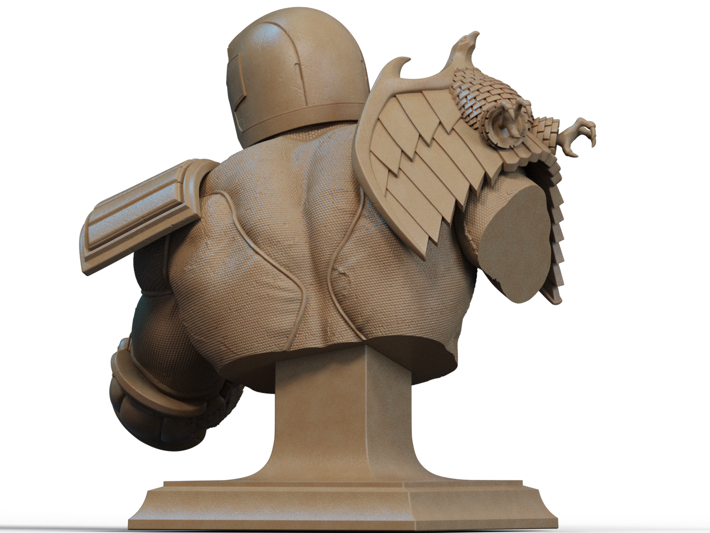 Judge Dredd Bust - 3D Printed Model Kit 6 and 9 scale