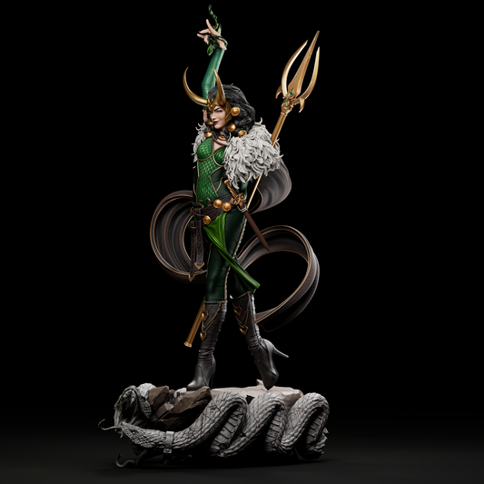 Lady Loki 3D Print Statue - 12 Scale- Unpainted and Unassembled