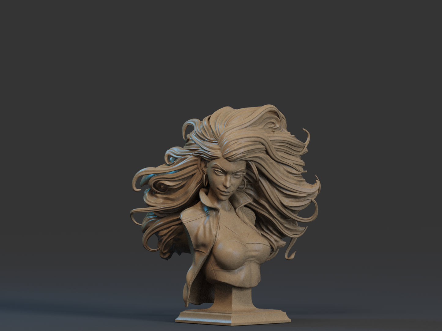Storm (X-Men) Bust 3D Printed Bust 12th, 9th and 6 Scale.