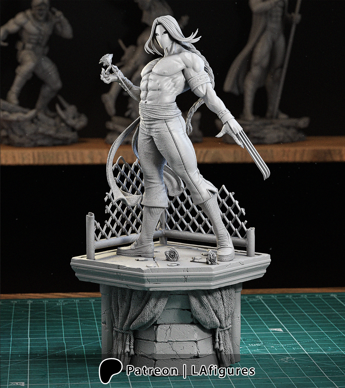Vega (Street Fighter) Statue - Fan Art 10 scale 3D Print Kit