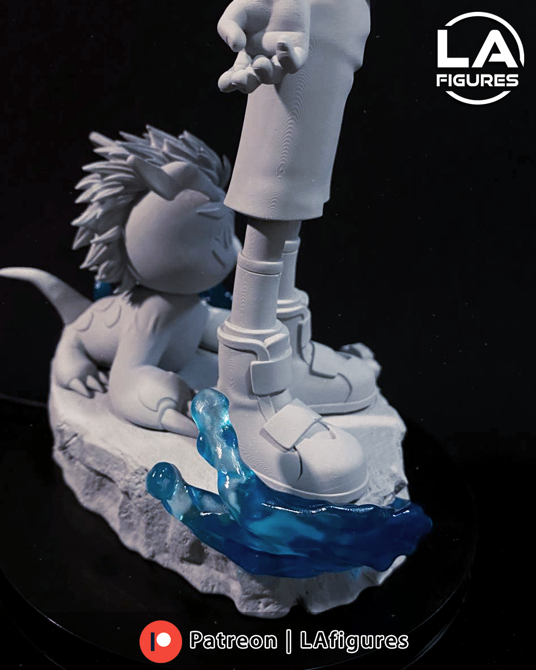 Joe and Gomamon (Digimon) Statue - 217mm - 3D Print Fan Art