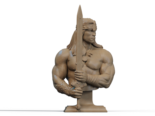 Conan the Destroyer Bust - 3D Printed Model Kit