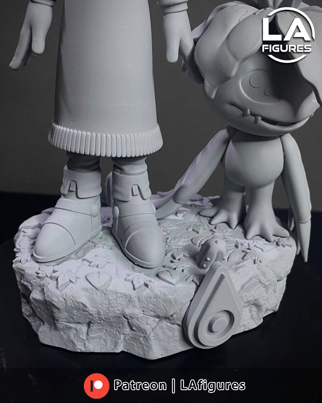 Mimi and Palmon (Digimon) Statue - 200mm - 3D Print Fan Art