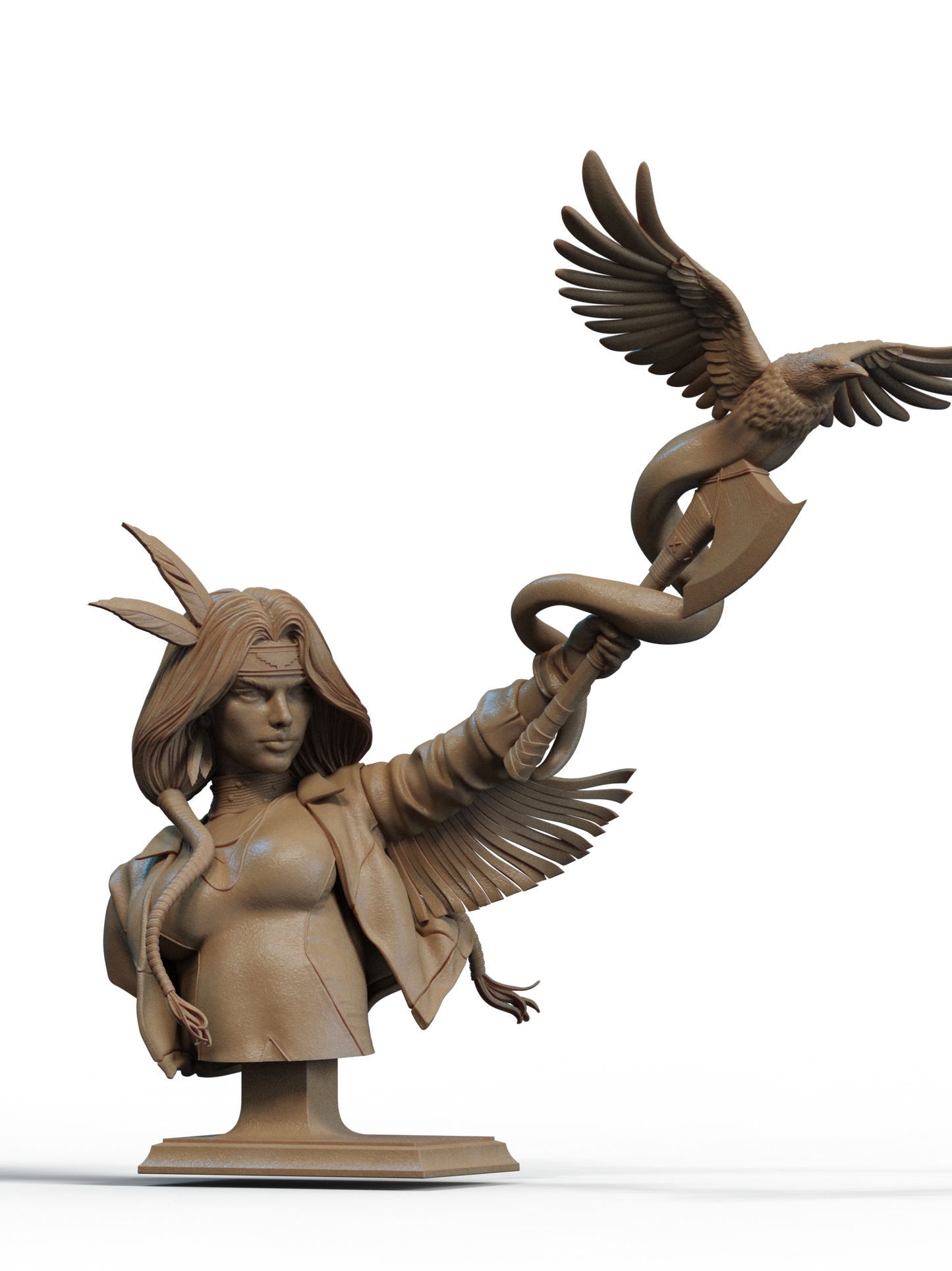 Dani Moonstar - 3D printed Statue 6 and 9 scale model kit