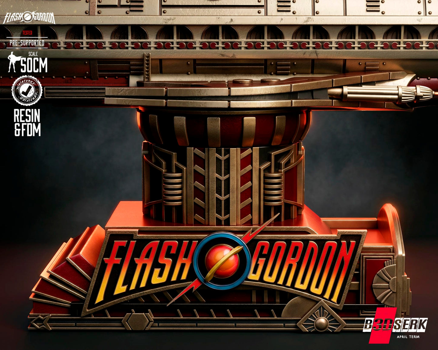 Flash Gordon (Ship) 3D Model Kit - (Fan Art)