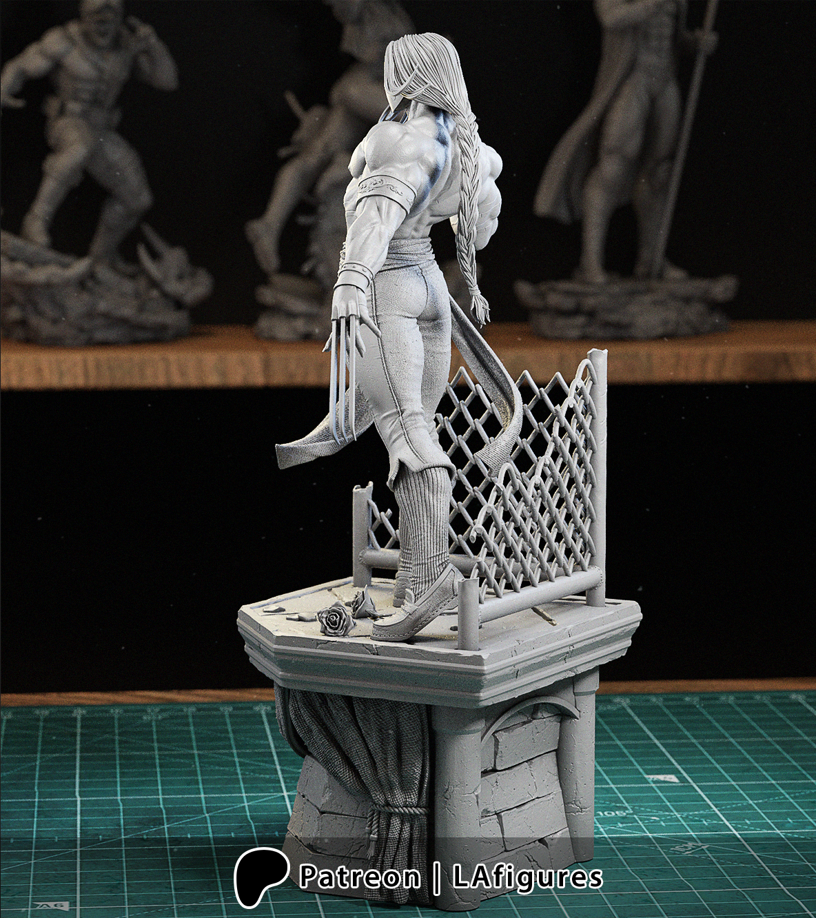 Vega (Street Fighter) Statue - Fan Art 10 scale 3D Print Kit