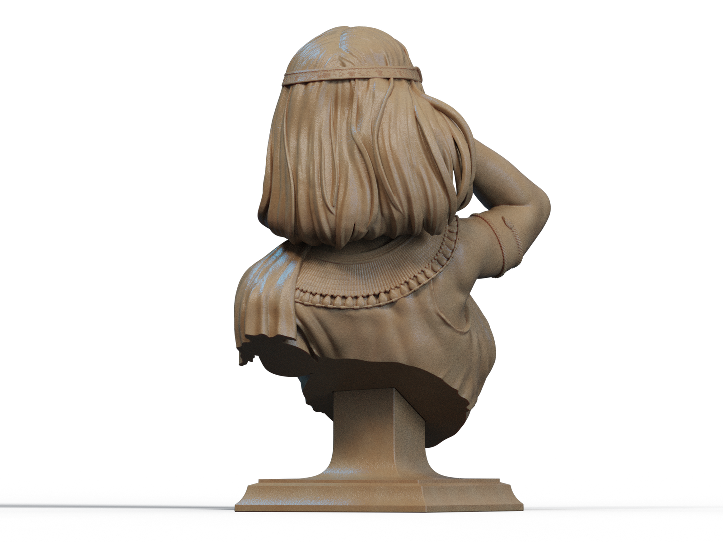 Cleopatra Statue - 3D Printed Model - Unpainted and Unassembled