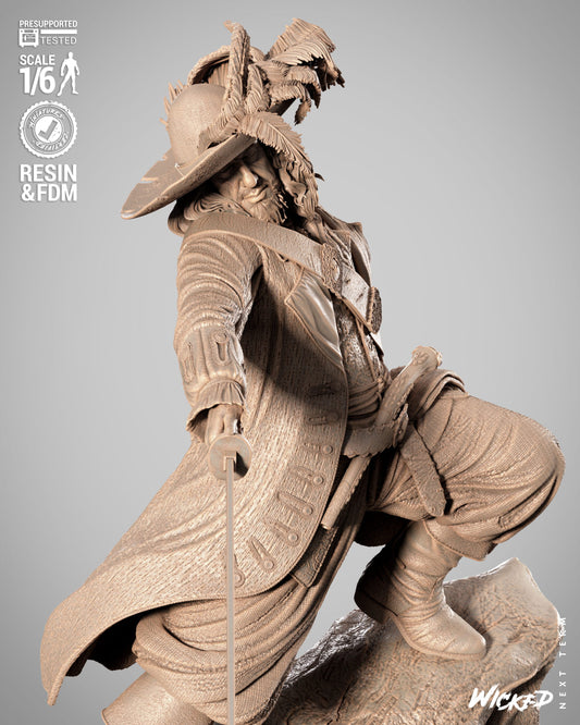 Hector Barbossa (Pirates of Caribbean) - Sculpt - 3d Printed Model Kit