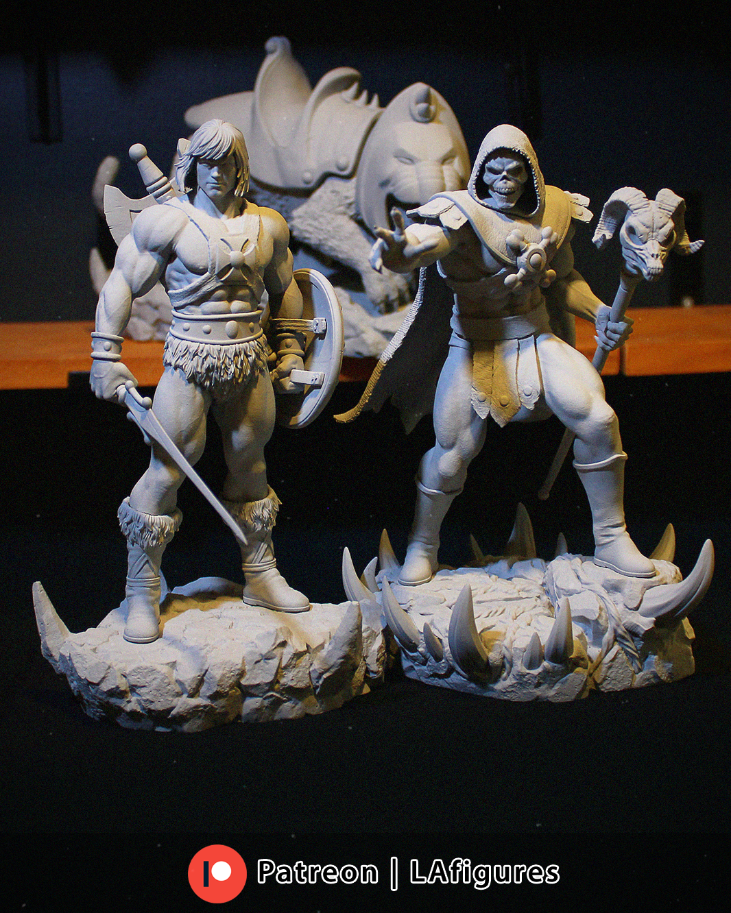 Skeletor (He-Man) Statue - Fan Art 12/10/8/6 scale - 3D Print