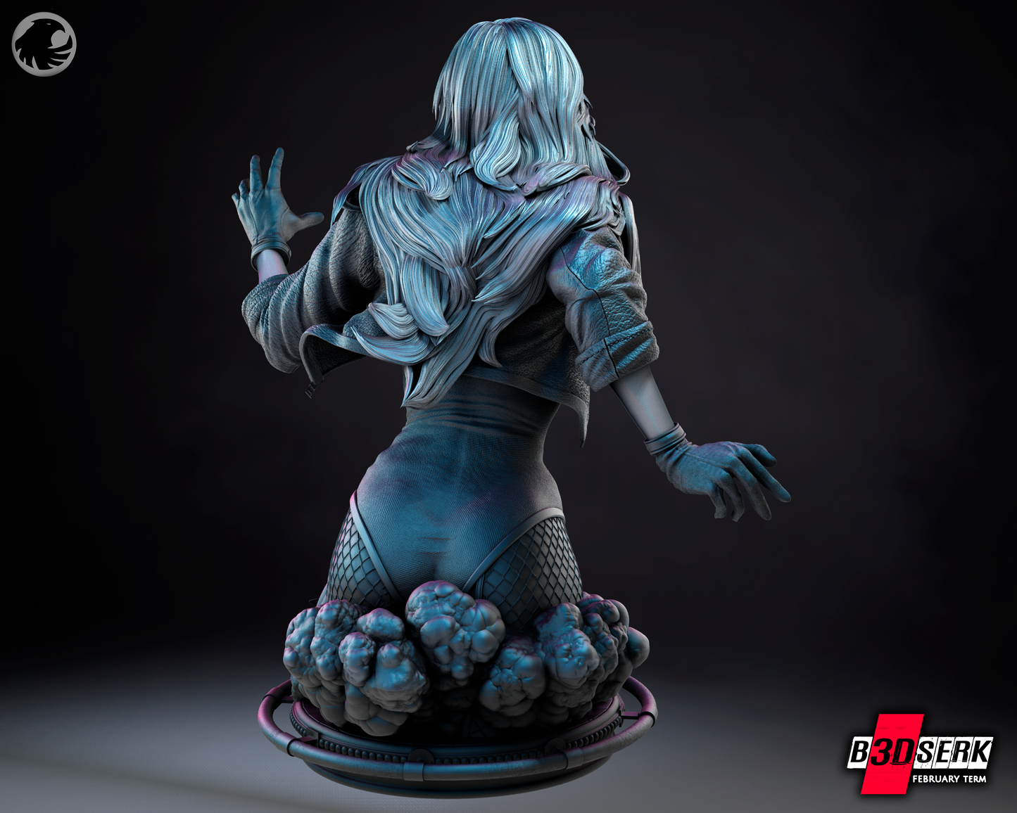 Black Canary (DC) Bust - 4 or 8 scale (250mm or 125mm) Fan Art - 3D Printed