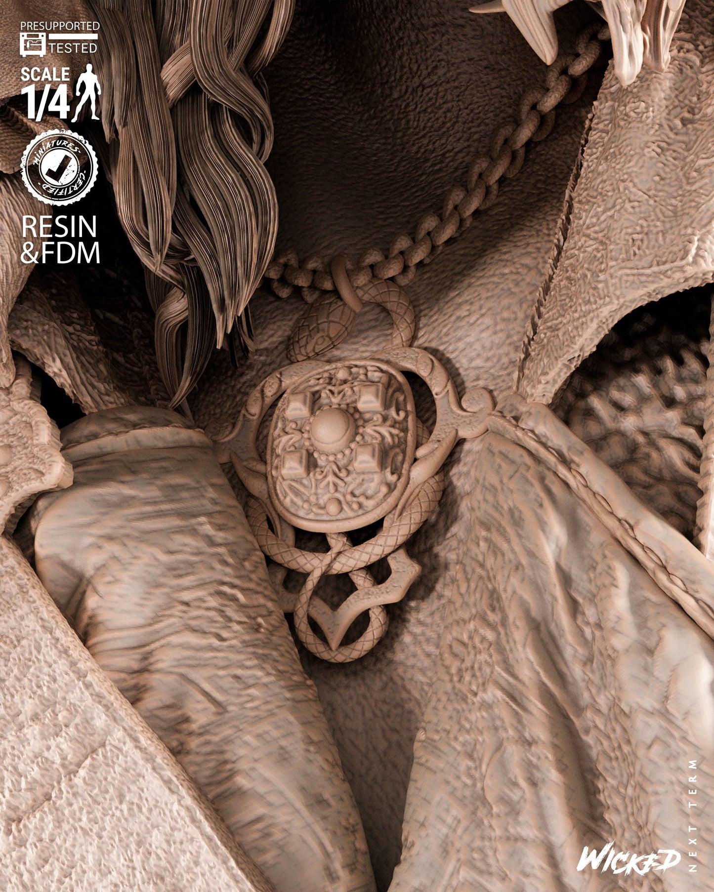 Hector Barbossa (Pirates of Caribbean) - Bust - 3d Printed Model Kit
