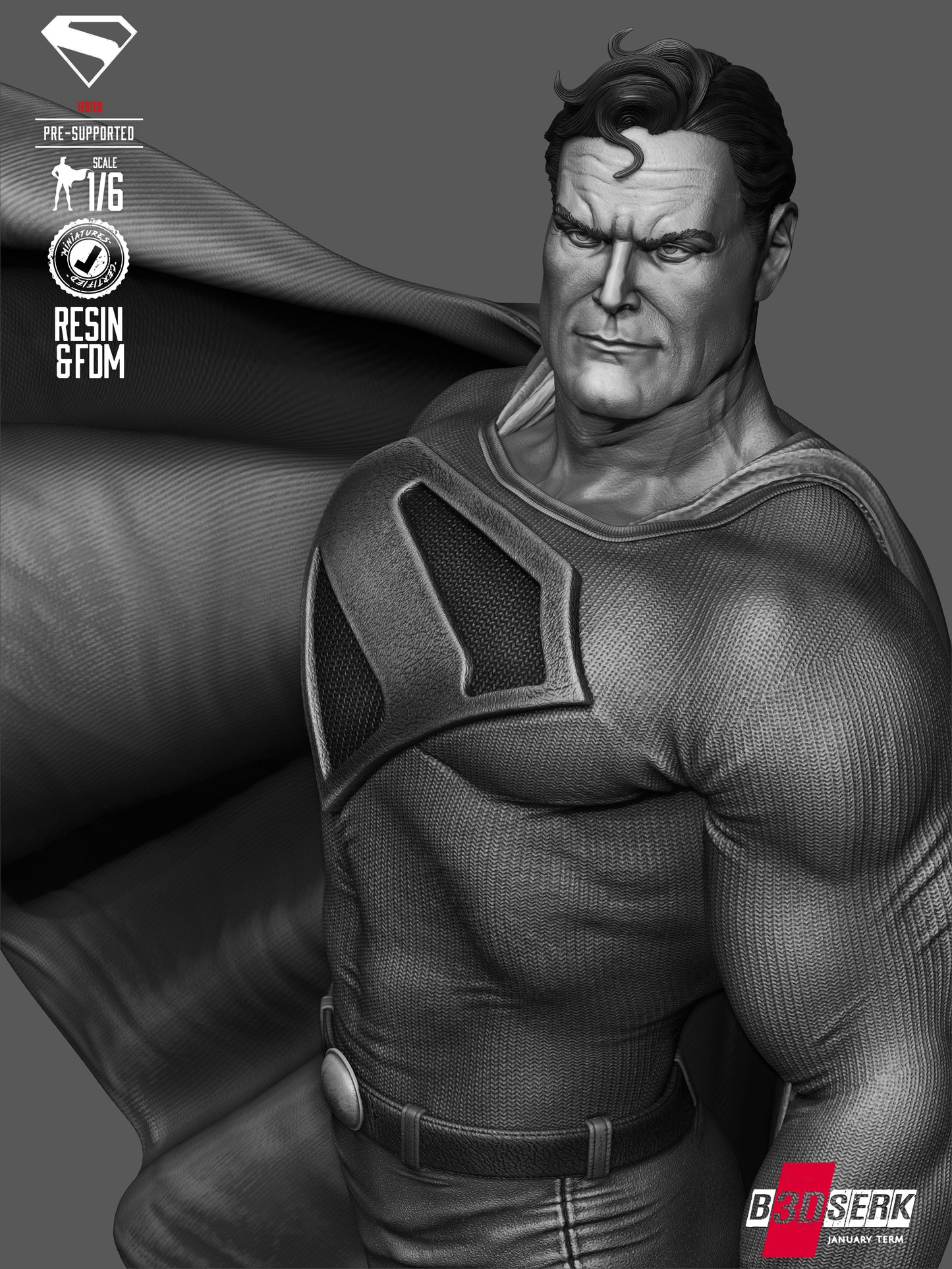 Superman (Kingdom Come) - Sculpt - 6 or 12 scale