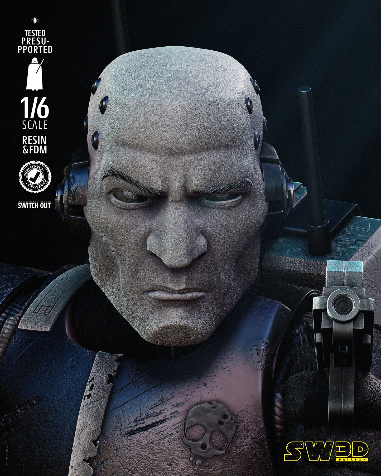 Echo Sculpt (Fan Art) Star Wars - 6 or 12 Scale - 3D Print kit