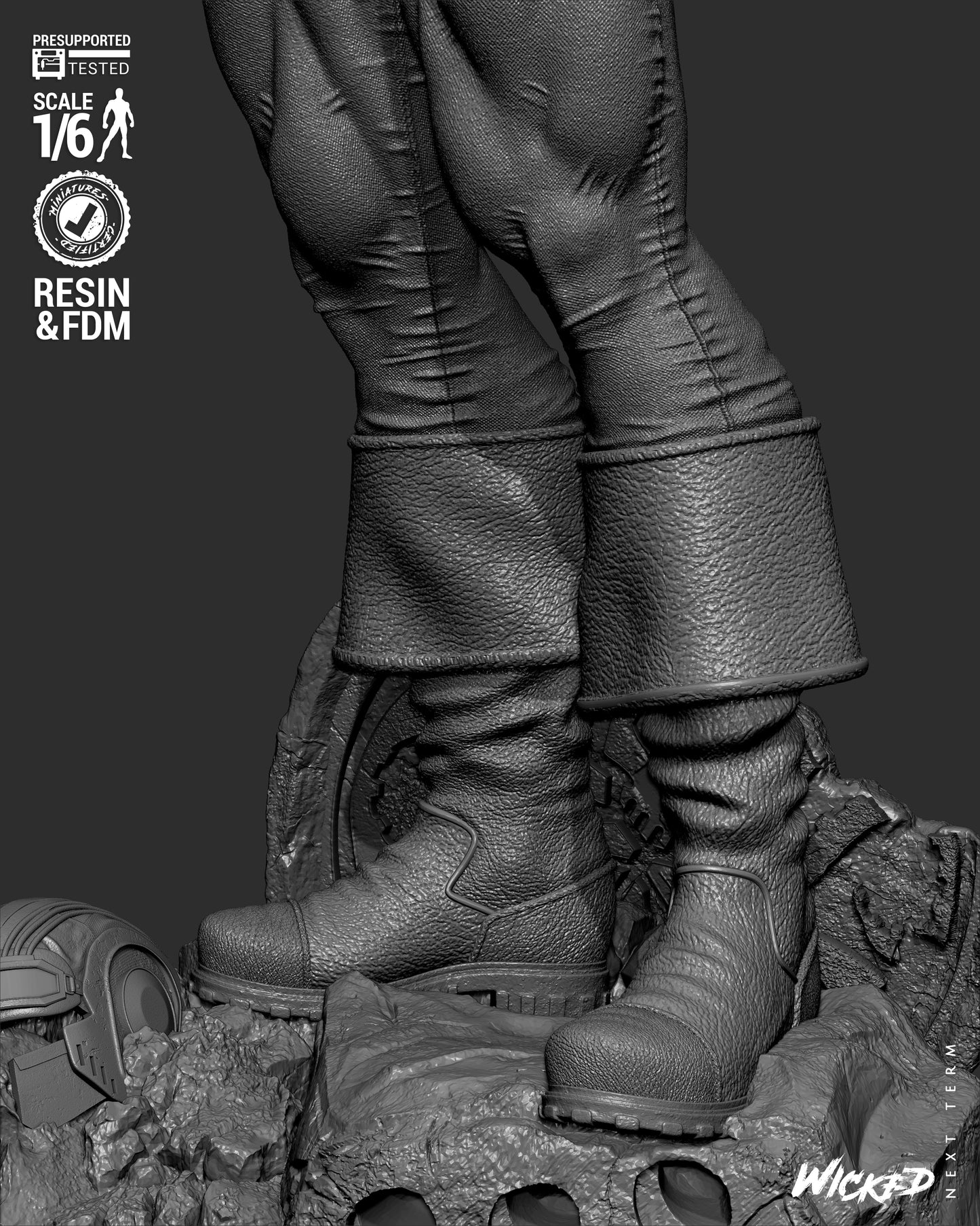 Captain America (Fan Art) Sculpt - 1:6 and 1:12 scale 3d Printed Model Kit