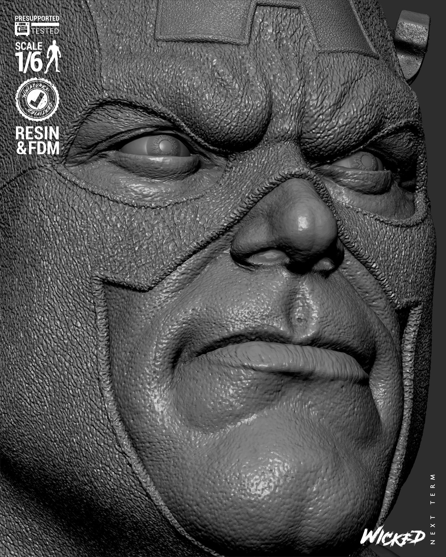 Captain America (Fan Art) Sculpt - 1:6 and 1:12 scale 3d Printed Model Kit