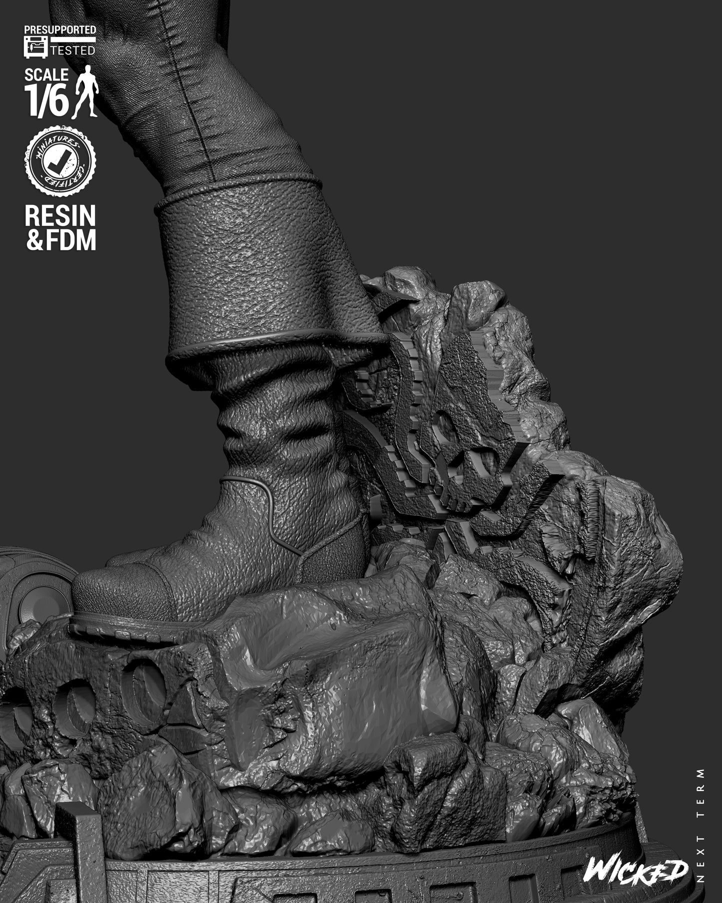 Captain America (Fan Art) Sculpt - 1:6 and 1:12 scale 3d Printed Model Kit
