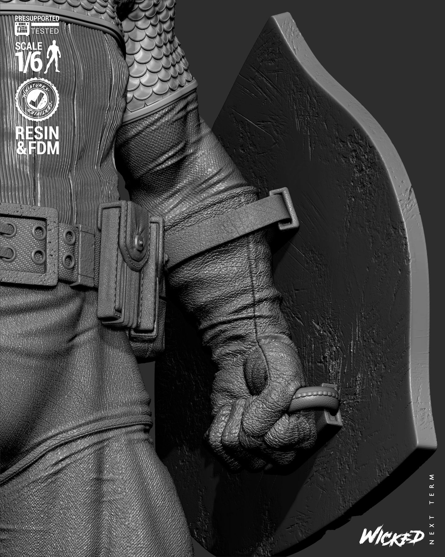 Captain America (Fan Art) Sculpt - 1:6 and 1:12 scale 3d Printed Model Kit