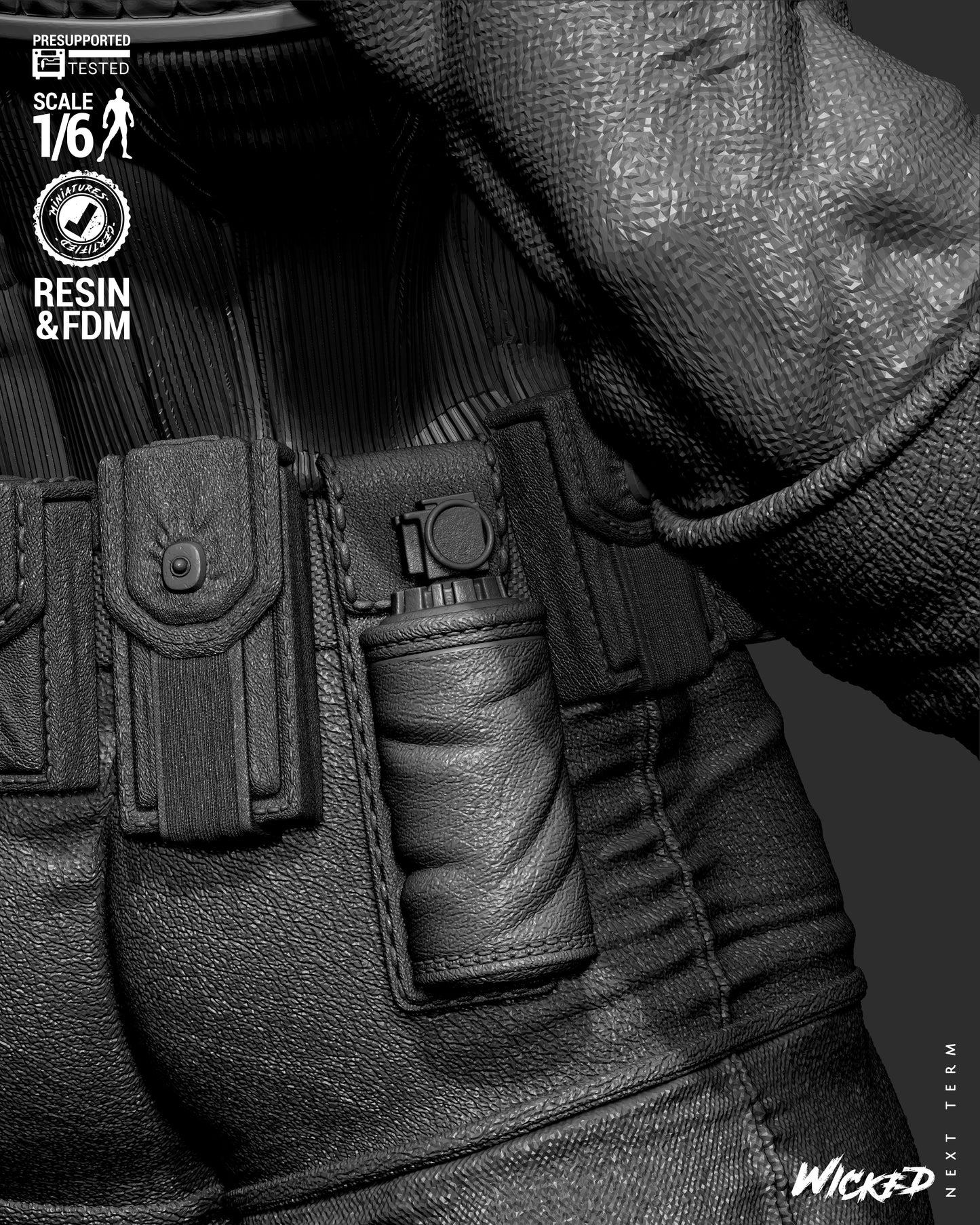 Captain America (Fan Art) Sculpt - 1:6 and 1:12 scale 3d Printed Model Kit