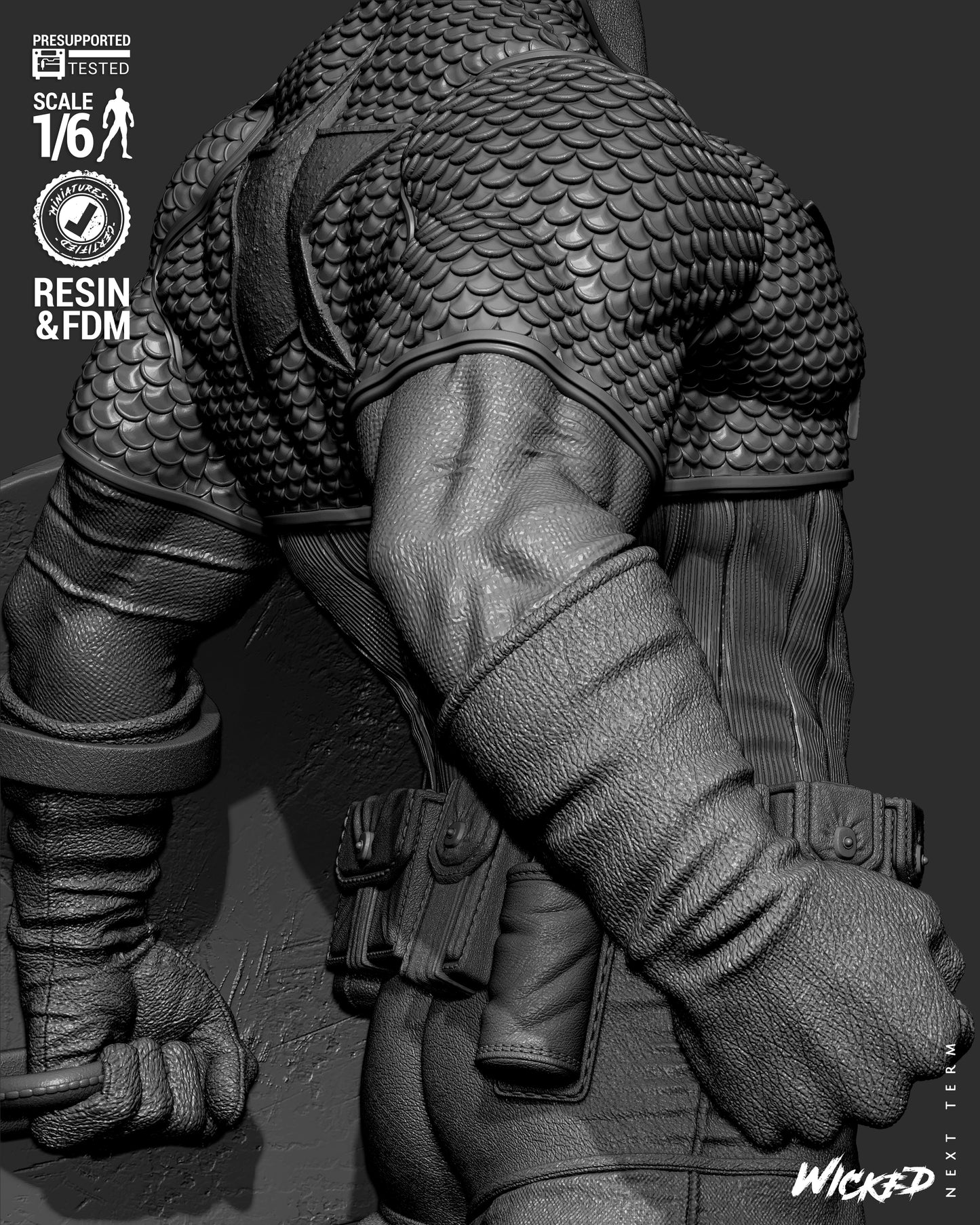 Captain America (Fan Art) Sculpt - 1:6 and 1:12 scale 3d Printed Model Kit