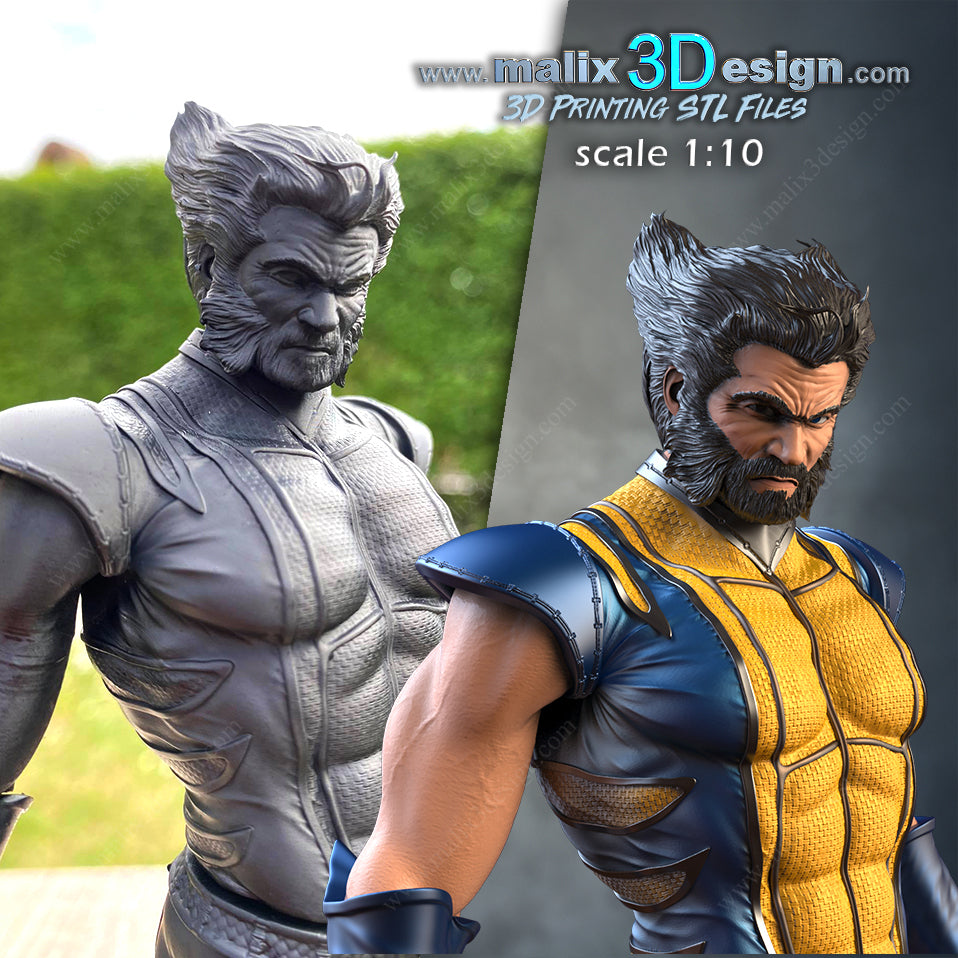 Wolverine (3D Printed) Fan Art - 10 Scale (260mm)