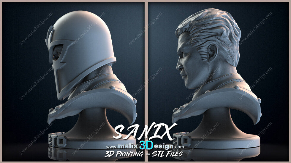 Magneto Bust - 200mm 3D printed Model Kit - Unpainted and Unassembled