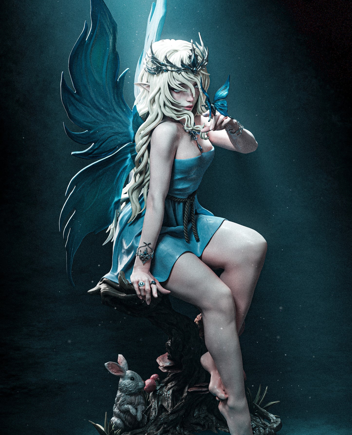 Divine Fairy 3d Printed Model Statue Kit - 9 and 6 scale