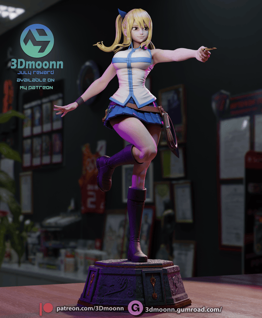 Lucy (Fairy Tail) Statue - Fan Art - 3D Print Kit