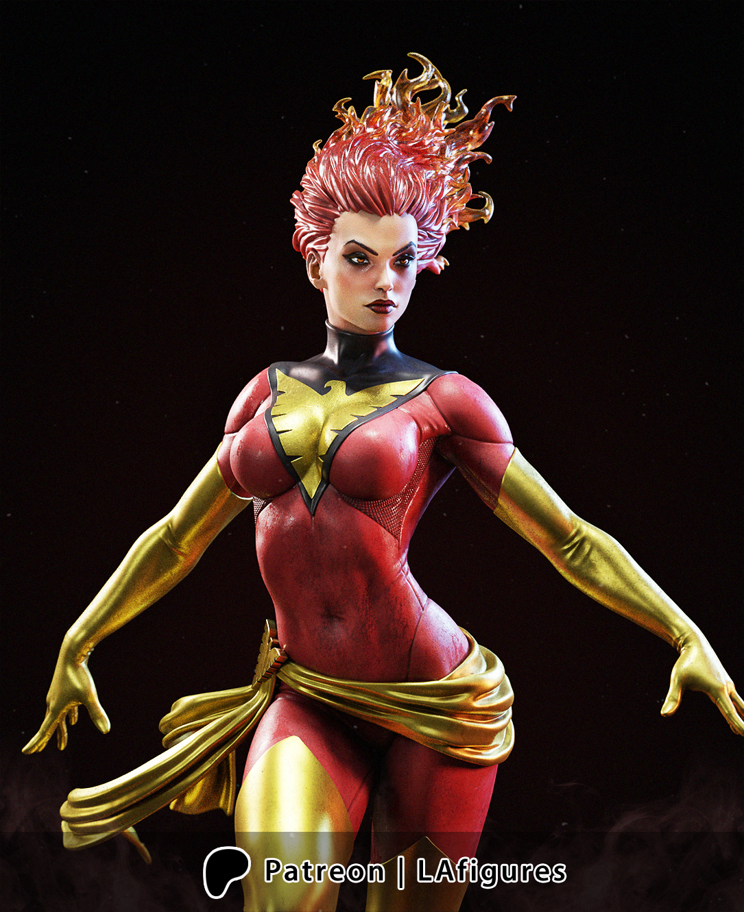 Phoenix (X-Men) Statue - Fan Art - Various scales - 3D Print Kit