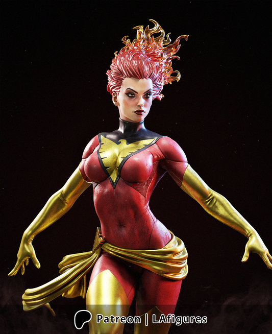 Phoenix (X-Men) Statue - Fan Art - Various scales - 3D Print Kit